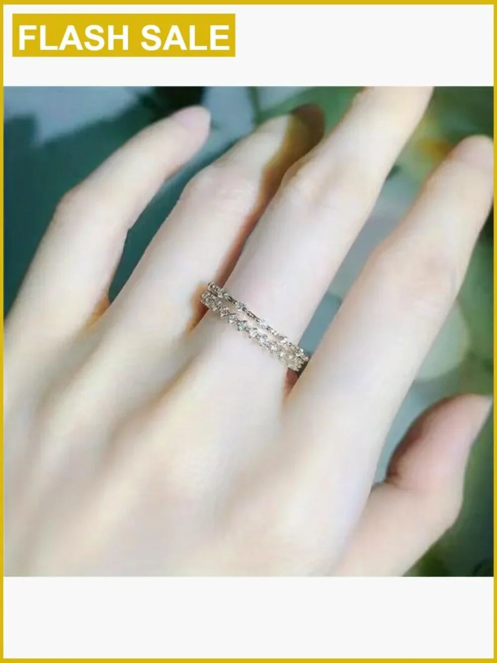 3PC Sterling Silver Engagement Ring Set Dainty Promise Wedding Band Stackable